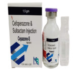 Cefoperazone & salbactam Injection 1.5 gm